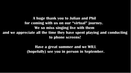 Julian and Phil Special Thank you